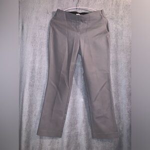 White House Black Market Dress Pants Straight leg size 10 R Color is gray.